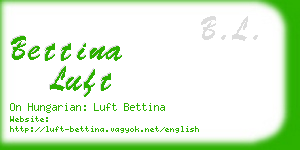 bettina luft business card